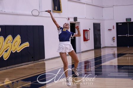 Erica Garcia Badaracco of SD Mesa, the defending conference singles champion.