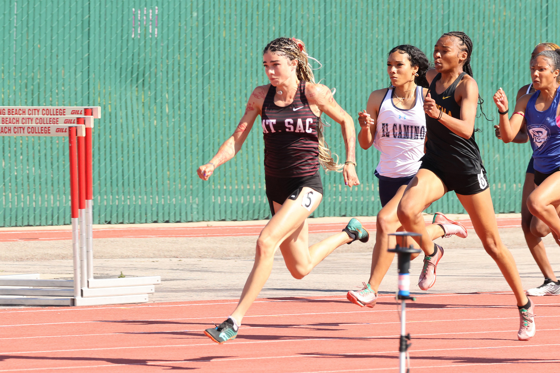 Leila Champion won two events for Mt. SAC at the SCC Championships (photo/gallery by Richard Quinton).