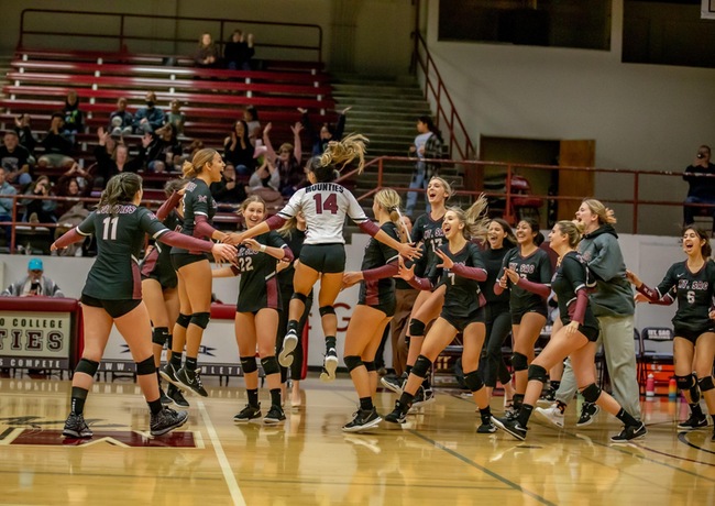 Mt. San Antonio wins the SCC women's volleyball title in 2022.